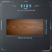 Wood Grain Mouse Pad Brown Wooden Texture Desk Mat Extended MousePad Office Desk Accessories Multicolor Non-Slip Stitched Edge Computer Mat For Desk 35.4x15.7 Inches Rubber Base Laptop Keyboard Pad For Home Office & Gamers,Durable And Spill-Resistant - View 11