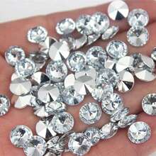 Satellite Pointed-Bottom Drill DIY Nail Jewelry, Round Pointed-Bottom Drill With Faceted Cut, Sparkling Drill Nail Stickers, Clothing Accessories, And Rhinestone Accessories - A - View 5