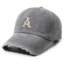 1pc Men's Washed Distressed Baseball Cap, Vintage Casual Duck Bill Hat For Daily Wear, Shopping, Travel And Gatherings - A - View 10