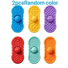 1pc Essential Dot Line Wave Stress Relief Board, 3D Silicone Texture Anxiety Relief, Creative Rolling Ball Silent Stress Relief Board, Fashionable Modern 3D Desktop Toy, Suitable As Gift For Anxious Teens And Adults. Essential Gift For Office And Study Scenes, Colleagues And Anxious People, Novel Gift Between Friends - Multicolor - View 11