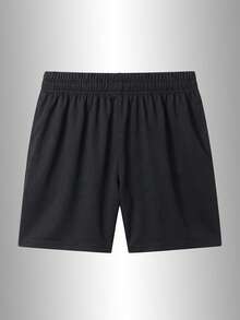 Women's Printed Casual Shorts, Summer Outdoor And Daily Wear Sports Black - Black - View 8