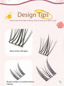 200 Clusters Natural Style DIY Eyelashes, Different Lengths, Soft Thick Double Layer Lower Lashes, Suitable For Daily Use And Travel Makeup - J - View 7
