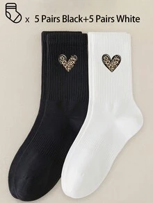 1/3/5/10 Pairs Of Men's Mid-Calf Crew Socks,Breathable,Moisture-Wicking,Soft,All Season Comfort For Sports/Daily/Casual - Multicolor - View 10