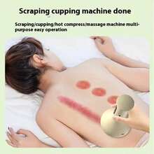 USB Rechargeable Massager With Strong Suction, Suitable For Relaxing Full Body Muscles, Perfect For Home Use On Abdomen, Back And Legs, Massage Tool, 1200mAh - Camel - View 2