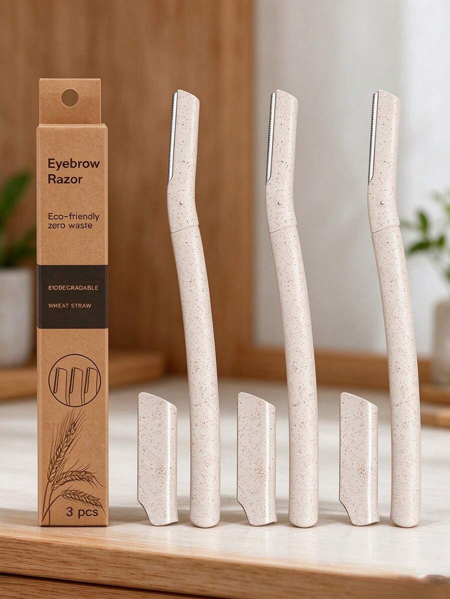Women/Unisex Precision Sharp Blade , Essential Eyebrow Grooming Tool, Suitable For Women, Daily Home Necessity - Eyebrow Grooming 3-piece Set - View 1