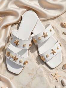 Women Flat Sandals - White - View 4