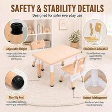 Table And Chair Set - Natural Edge Maple Top - View 4