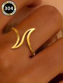 1pc Fashionable Ring For Women, Wedding Engagement Party Jewelry, Valentine's Day Gift - 1# - View 5