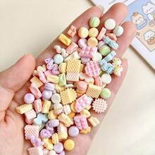 10/30/50pcs 3D Resin Macaron Color Chocolate Cream Bar Shape Multi-Style Random Mixed Nail Art Decoration DIY Accessories - Random Mix - Mini Chocolate Assortment - View 4