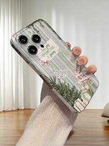 1pc Fashion Creative Full Screen Christmas Stripe Bow Christmas Tree Gift Pattern Anti-Scratch Anti-Fingerprint Transparent TPU Soft Case, Camera Lens Protection Compatible With Apple 11/12/13/14/15/16/17/18pro/18pm, Galaxy M34/S25/A15, Nothing, Pixele, Protective Cover - Multicolor - View 4