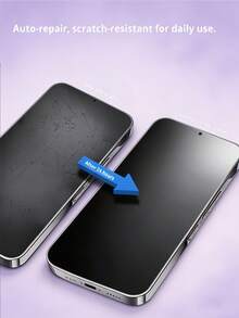 2片裝磨砂水凝膠螢幕保護膜,相容 iPhone,防指紋防眩光柔軟手機螢幕保護,柔性磨砂水凝膠螢幕蓋,無氣泡、觸感滑順,相容 iPhone 18 17 PRO / 相容 Galaxy S26 A18 / 相容 17T 15T / 17C 15C Note 17 15 - 無色 - 查看 8