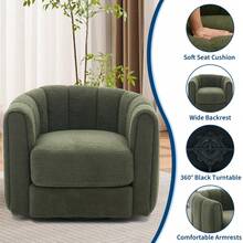 Living Room Chairs - Green - View 4