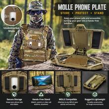 MOLLE Compatible Phone Panel - Portable Phone Holder, Suitable For Backpack Storage, Secure Storage And Protection - A - View 4