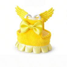 Parrot Bird Angel Dress, Plush Costume, Tiger Print Peony Cockatiel Outfit, Multi-Color Pet Bird Clothing - Multicolor - View 9