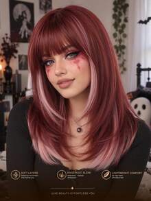 Wig Bob Jepit Telinga Hijau, Gaya Wanita, 18 Inci, Desain Lucu, Serat Sintetis Tahan Panas, Cocok untuk Pemakaian Sehari-hari, Cosplay dan Pesta, Semua Musim - Penawaran Terbatas Festival Musik - MultiWarna - View 4