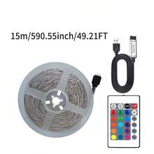 RGB LED Strip Lights, USB Powered Multicolor Color Changing Lights, 24-Key Remote Control, Adjustable Brightness, Multiple Lighting Modes, Suitable For Bedroom, Living Room, TV Background, Cabinet And Home Decor - RGB LED Strip Lights - View 11