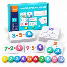 Math Activity Cards With Number Discs, Addition And Subtraction Game, Number Bonds Learning Set For Kids Ages 6+ - Math Addition and Subtraction Cards - View 1