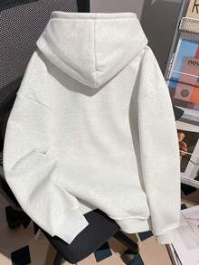 American Vintage NEW YORK Letter Sweatshirt Sweatshirt Women Spring Autumn Loose Lazy Pullover Hooded Top - Off-white - View 2