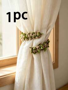 2 قطعة من أربطة الستائر بتصميم أوراق بوهيمي من حبل القنب، مشابك ستائر مصنوعة يدويًا، أربطة ستائر أنيقة، مناسبة لسمك ستائر مختلف - أربطة ملتوية - مشاهدة 18
