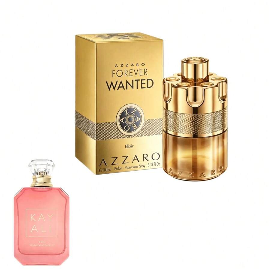 عطر KAYALI حار ومثير للمواعدة Azzaro Forever Wanted Elixir للرجال مع نوتات التوت الأحمر والهيل وتوليفة الجلد، 3.4 أونصة / 100 مل مع نوتات التوت الأحمر والهيل وتوليفة الجلد (زجاجة واحدة) - ذهبي - مشاهدة 1