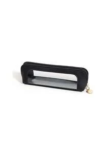 1 buah Tas Kuas Makeup Jendela Transparan, Kantong Penyimpanan Kuas Kosmetik Gaya Kotak Pensil dengan Resleting, Kantong Organizer Transparan, Tas Penyimpanan Alat Kecantikan yang Praktis untuk Perjalanan - MultiWarna - View 8