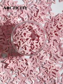 Arcticity 12PCS Pink Star Enamel BB Hair Clips, Sweet & Cool Style Snap Clips, Suitable For Bangs, Loose Hair, Ponytail Styling, Fashion Women Hair Accessories - Pink - View 1