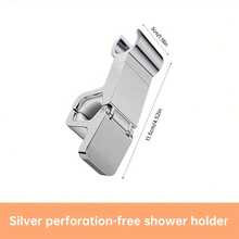 1pc Bathroom No-Drill Shower Head Holder, Adjustable Height Shower Rod, Movable Universal Fixer, Easter Eid Gift - Multi-color - View 9