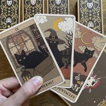 Cat Rule The World Tarot Cards, Mysterious Cat Cards For Beginners, 78 Cards, Divination Game, Gift For Cat Lovers, Party Interactive Game, Collector's Edition Card Deck, With Guide Manual - Multicolor - View 9