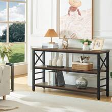 Sofa & Console Tables - Brown - View 2