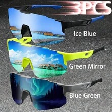 WSZ 3PCS Latest Sport Glasses Are Designed With Neutral One-Piece Lens Oversized Style And Are Essential Accessories For Various Outdoor Activities - Multicolor - View 16