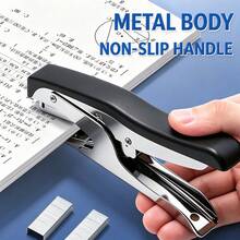 1 buah Stapler Genggam Portabel, Pistol Stapler Hemat Tenaga dengan Mekanisme Tuas, Bodi Logam, Cocok untuk Kemasan Makanan Bawa Pulang, Label Pesanan, Dokumen, Penjilidan Manual, dan Berbagai Skenario Lainnya - beraneka warna - View 2
