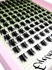 Manga 仙女感簇裝假睫毛 10-18MM CC 捲度 輕盈蓬鬆 個別簇裝睫毛 120片 濕亮感帶尖端睫毛簇 QFY - D - 查看 6