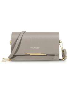Women Wallet Purse Small Crossbody Shoulder Bag PU Cellphone Bag Ladies Clutch Handbag With Removable Strap(Zipper And Letters Random) - Multicolor - View 22