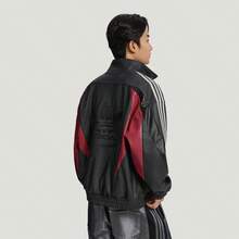 Adidas Street Jacket Vintage Street Style Loose Faux Leather Jacket Men's Outdoor Jacket KX0813 - Black - View 4