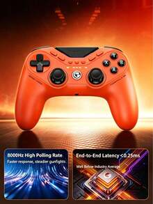 GAMESIR Tay cầm chơi game có dây đối xứng Cửu Vĩ Hồ 8K, tần số phản hồi 8000Hz, chơi game FPS, tương thích Switch 2, máy tính, Steam - Xem 3