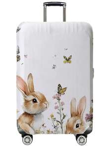 1pc Fits 18-32 Inch Suitcases Dust Cover, Rabbit Print Luggage Cover. Stretchable, Scratch-Proof & Dustproof, Stylish Decoration For Luggage - Multicolor - View 23
