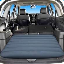 Travel Essential Car Inflatable Mattress, Rear Seat Air Sleeping Pad, Air Bed Set With Inflatable Pillow, Repair Kit And Storage Bag, Durable Portable Resting Mat, Suitable For Sedan, SUV, Road Trip, Camping, Vacation, Car Interior Equipment - Modern - View 10