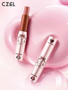 CZEL Kuzhi Dual-Color Multi-Use Lip & Cheek Stick, Lipstick Blush Highlighter Stick, Dewy Korean-Styde Nude Makeup, Portable - A04 - View 5