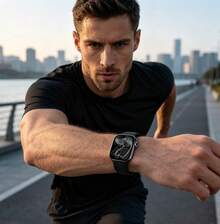 Microwear Smart Watch For Women/Men,Bluetooth Answer/Make Calls,2.08''HD Screen,Fitness Tracker With Heart Rate/Sleep/Step Monitor,DIY Dial,Multi-Sport Modes Pedometer,Smartwatch For IOS/Android - Black 2 - View 6