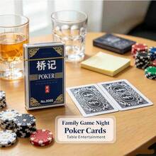 54pcs/Set 56*86mm Thickened Hardened Playing Cards, Tear-Resistant And Wear-Resistant, Durable Home Poker, Suitable For Card Games In Card Rooms, Ideal Gift For Men - Multicolor - View 4