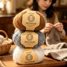 10-Pack Alpaca Blend Yarn, 25g Per Ball Total 250g, Multi-Color Fluffy Soft Knitted Yarn For DIY Knitting Sweaters, Cardigans, Vests, Scarves, Hats And Shawls - 10-pack Alpaca Wool - View 3