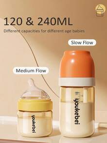 Botol Bayi PPSU, Botol Bayi Kaca Premium Aliran Lambat/Sedang, Mudah Beralih Antara ASI dan Botol, 0+ Bulan, Unisex, 1 Kemasan - MultiWarna - View 11