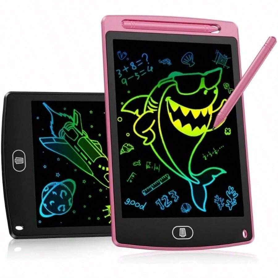 1pcs/5pcsLousa Lousa Mágica Tela Lcd Tablet Infantil De Escrever E Desenhar 8.5Polegadas - ROSA - Visão 1