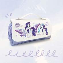 1pc My Little Pony Pencil Case Set, Ins Style Large Capacity Colorful Aesthetic Pencil Pouch, Cute Stationery Storage Bag, Pencil Box, Back To School Gift For Students And Teenagers - A - View 10