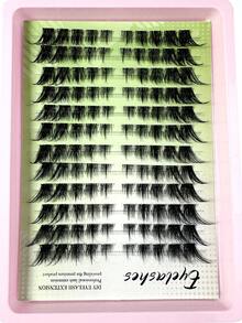 Manga 仙女風簇裝假睫毛 10-18MM CC 捲度 纖細感單簇睫毛接片 120片 顯濕潤感帶尖毛簇裝睫毛 XR007 - D - 查看 7