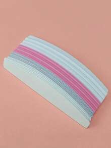 NailShine Tearable Replacement Nail File Sponge Buffer Strip, Double-Sided Sanding Bar For Manicure And Nail Removal, Professional Nail Salon Tool, One Guest One Change, Clean And Hygienic - Grey - View 4