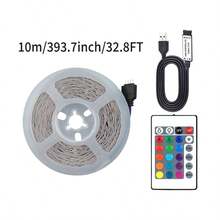 RGB LED Strip Lights, USB Powered Multicolor Color Changing Lights, 24-Key Remote Control, Adjustable Brightness, Multiple Lighting Modes, Suitable For Bedroom, Living Room, TV Background, Cabinet And Home Decor - RGB LED Strip Lights - View 9