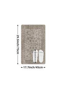 DAJIANG 1pc Bohemian Vintage Style Kitchen Rug, Non-Slip Rubber Backing, Washable Thick Kitchen Mat, Suitable For Hallway, Laundry Room, Holiday Room Decor, Entryway, Bathroom & Kitchen Decor - Multicolor - View 14