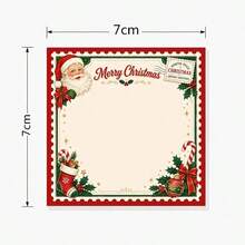 Christmas Self-Adhesive Sticky Notes, Cute Santa Claus Holiday Memo Pads, Suitable For Journals, Diaries, Office, School And Desktop Organization - one-size - View 5
