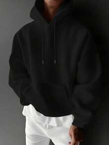Sudadera con capucha nueva para hombre, diseño con estampado creativo, ropa otoño‑invierno, excelente opción de regalo - Negro - Ver 3